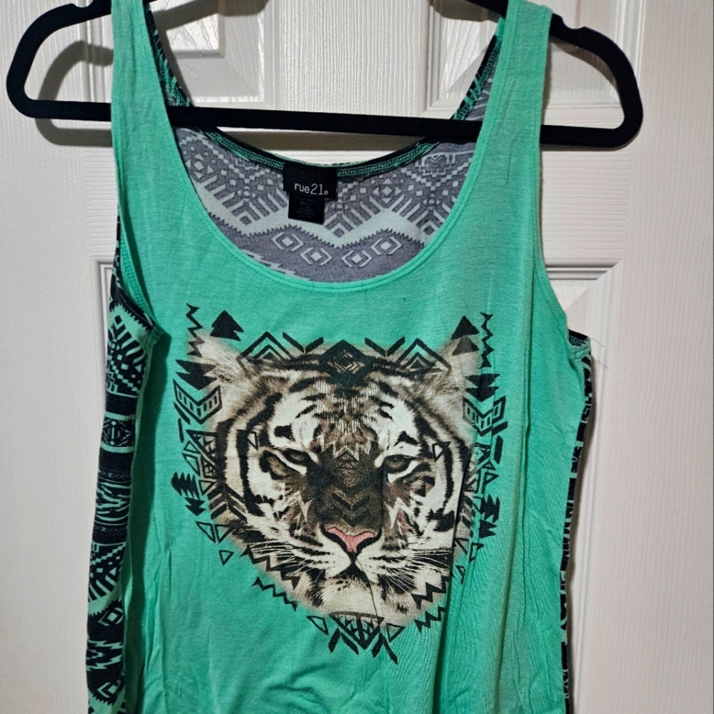 Rue21 Tiger Design Tank Top
